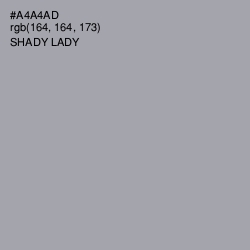 #A4A4AD - Shady Lady Color Image